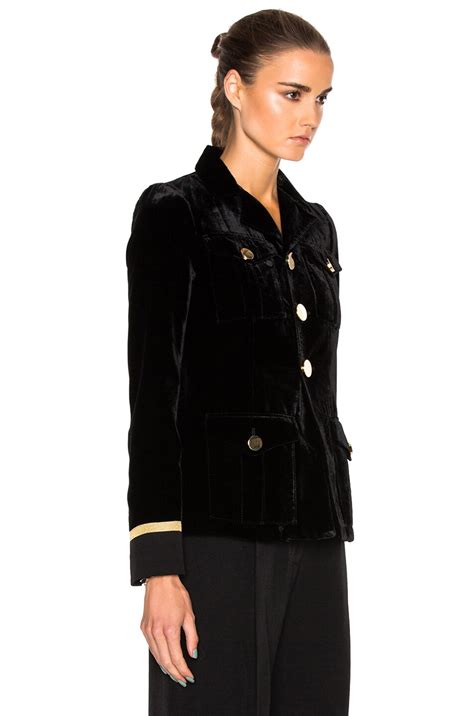 givenchy black velvet jacket|givenchy jackets for women.